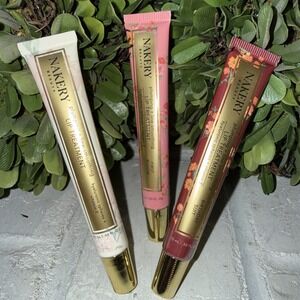 Nakery Beauty Plumping Line-Smoothing Lip Treatment 3-pack Clear Pink Maroon New